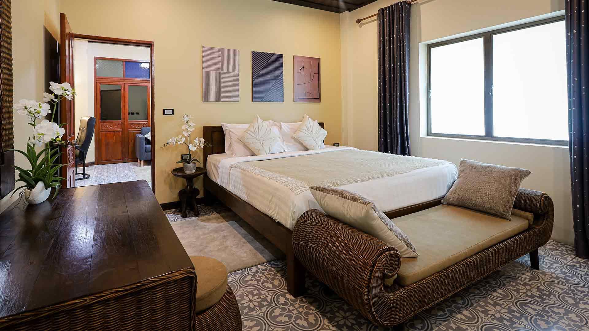 Private bedroom for sleep recovery at Jintara rehab in Thailand