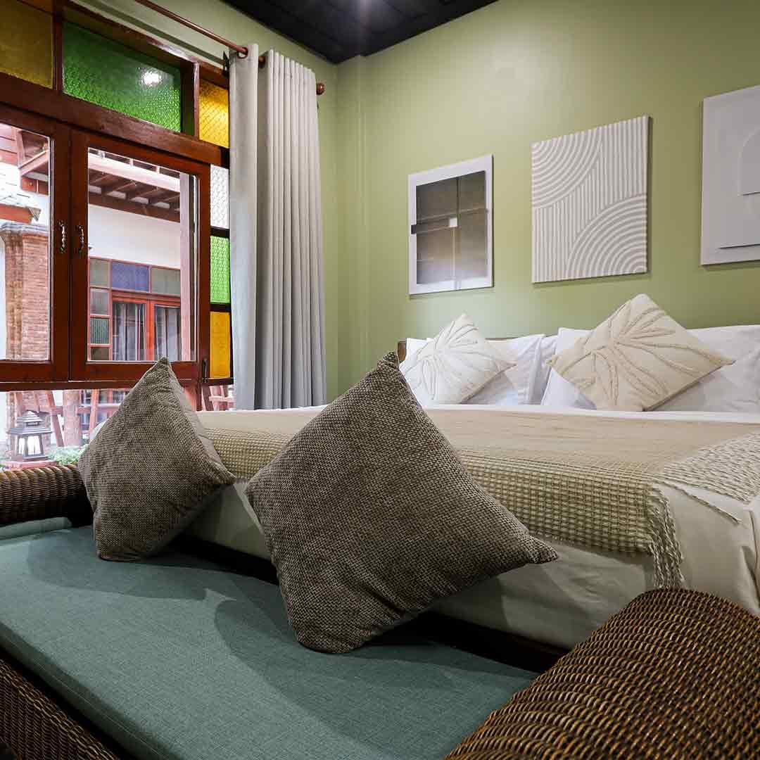 Bedroom inside a Chiang Mai Thailand rehab center