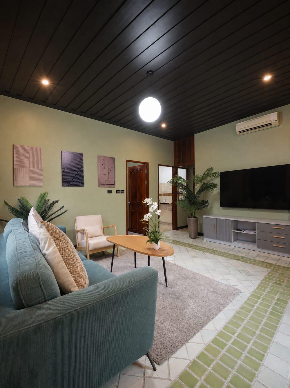 Common lounge area at Jintara Rehab Thailand where structured family guidance materials are available to clients