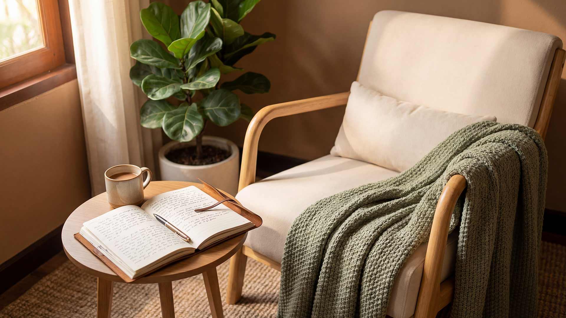 A quiet preparation space at Jintara Rehab where clients build emotion regulation skills before EMDR processing begins