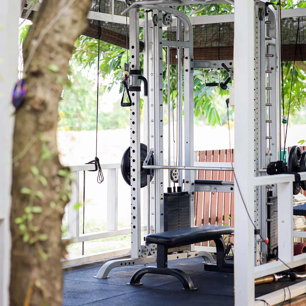 Fitness and outdoor gym at Jintara rehab
