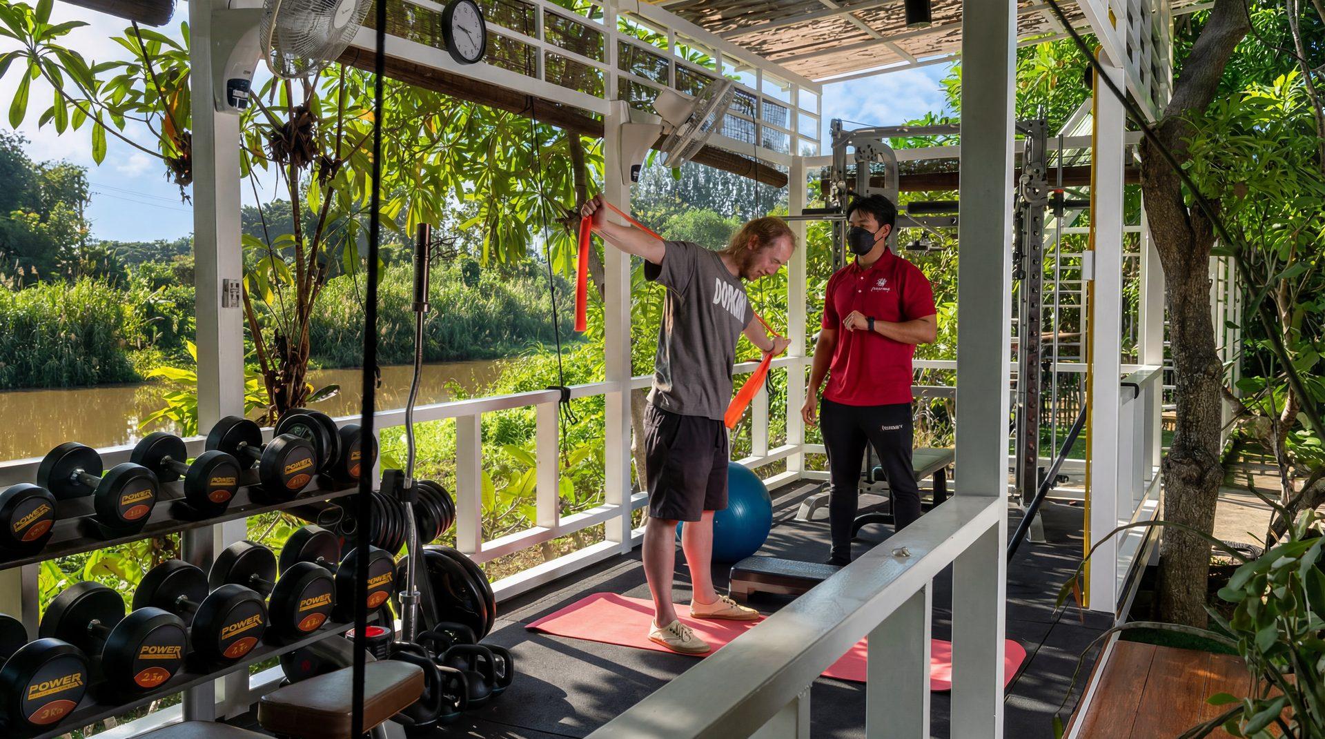 Personalised fitness program for dopamine recovery during stimulant addiction treatment at Jintara