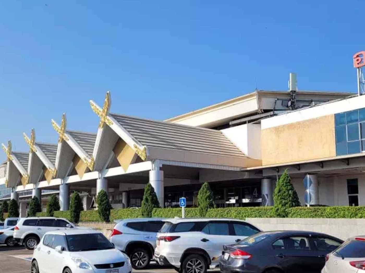 Chiang Mai International Airport terminal, the arrival point for clients travelling to Jintara Rehab from the United States