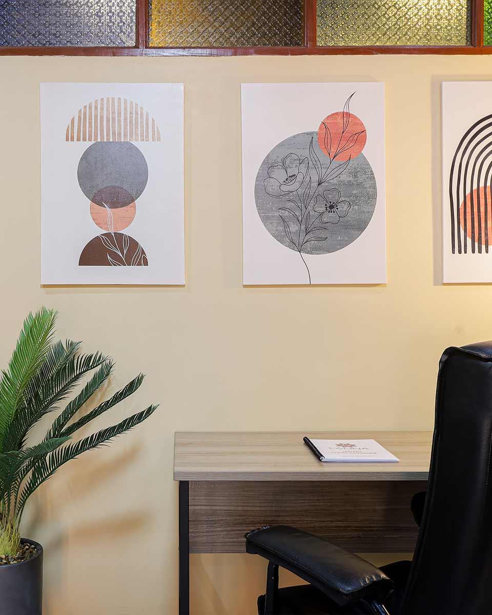 Private work area at Jintara Rehab