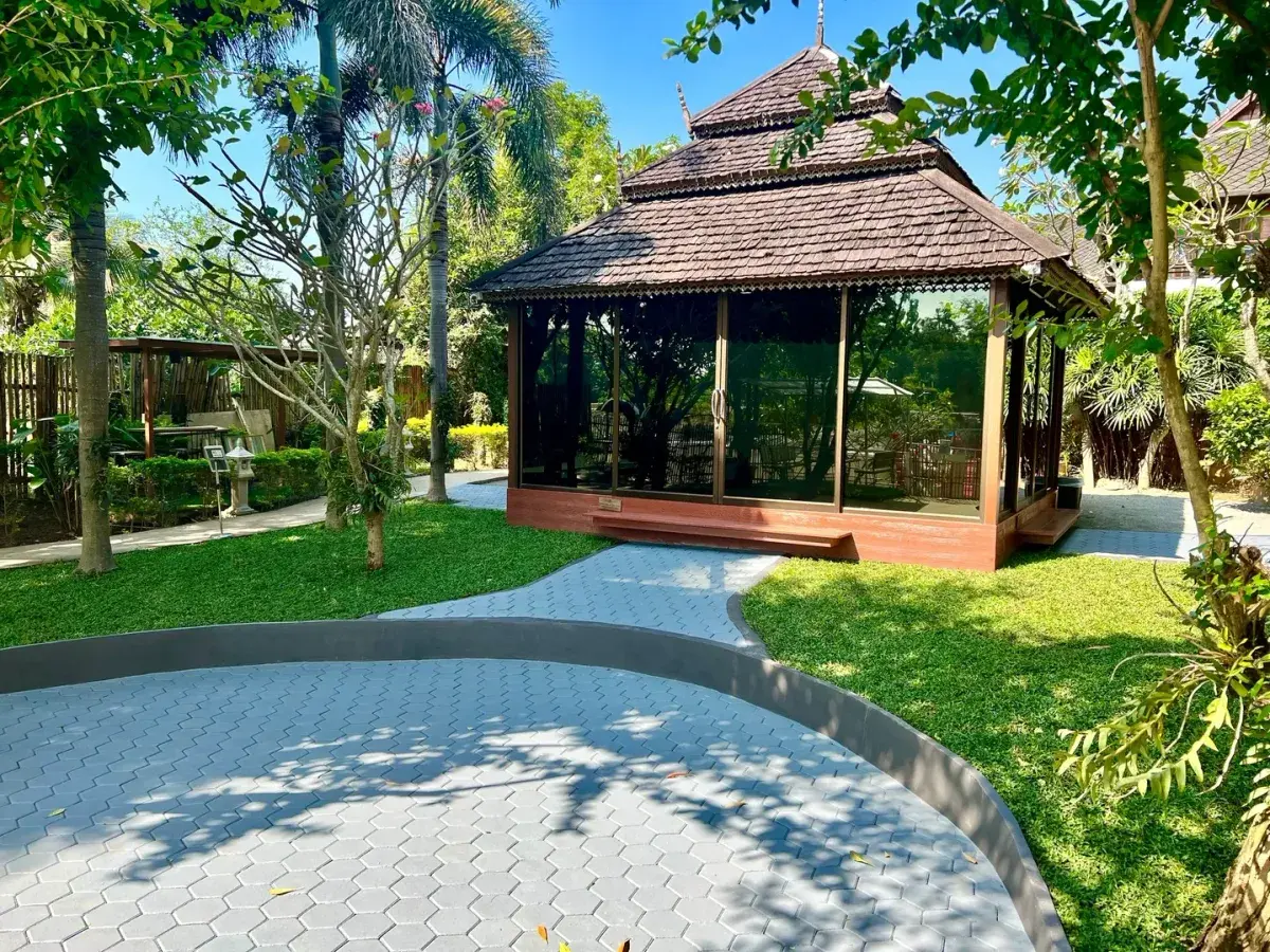 Therapy pavilion at Jintara Rehab Chiang Mai for cocaine addiction treatment program