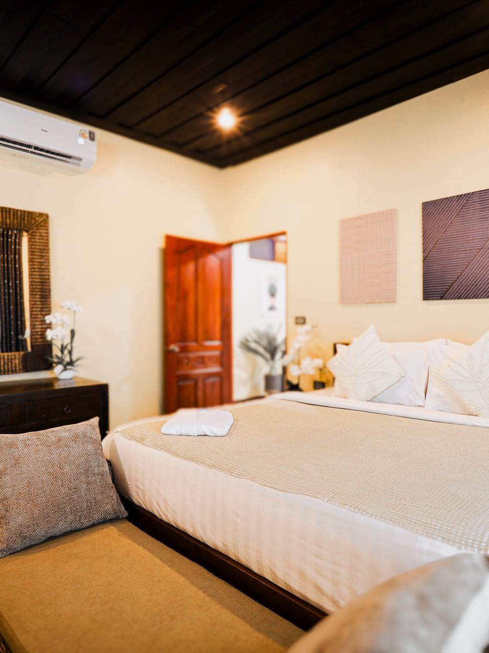 Private room with warm light at Jintara Rehab Chiang Mai Thailand