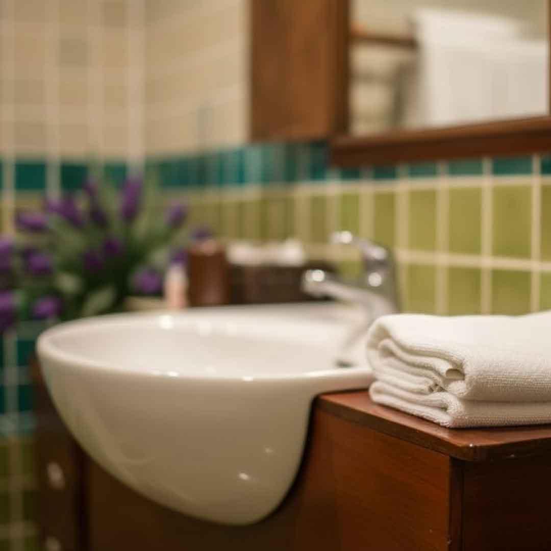 Spacious ensuite bathroom at Jintara rehab