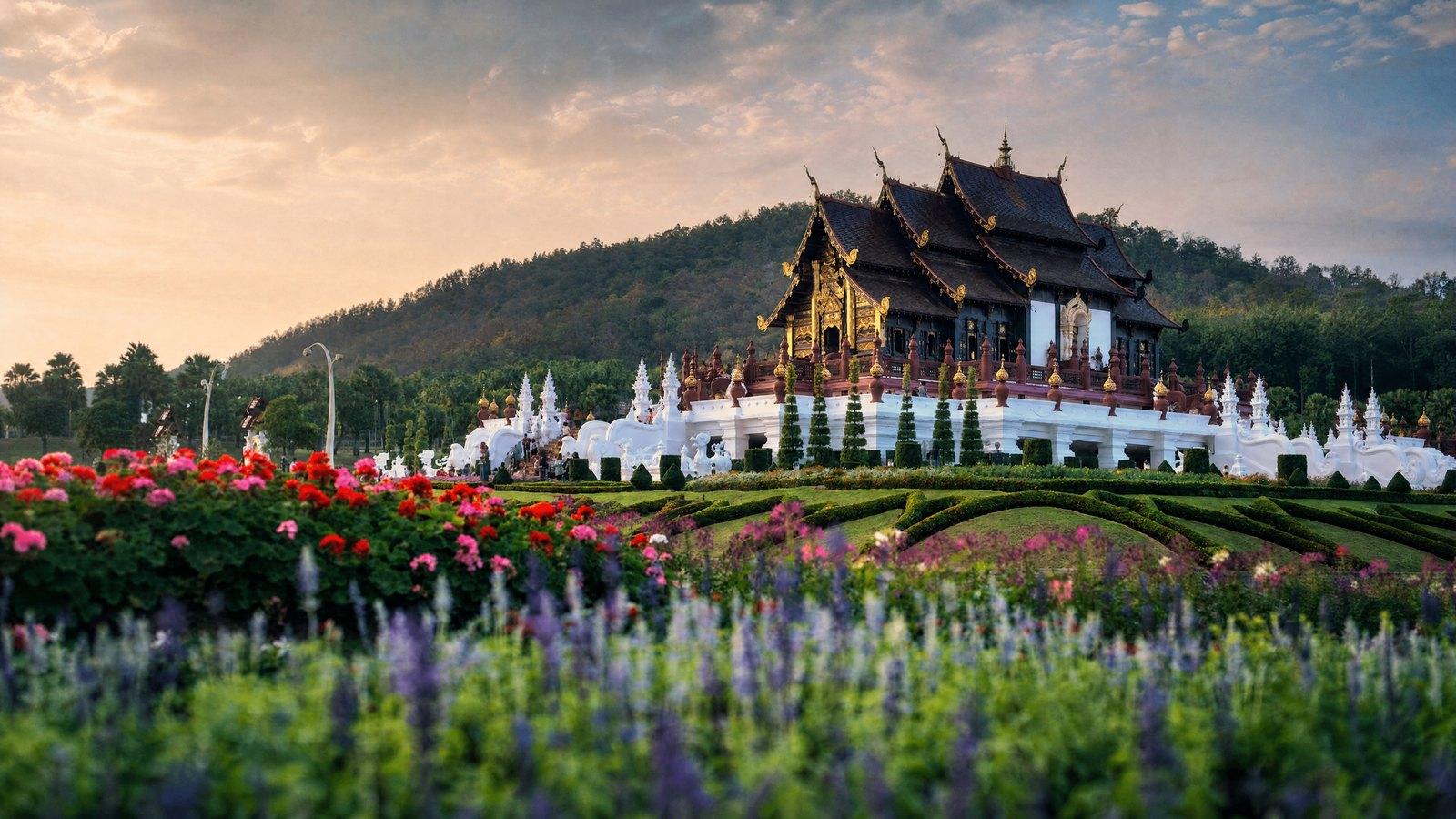 Therapeutic excursion through royal botanical gardens in Chiang Mai as part of lifestyle redesign at Jintara
