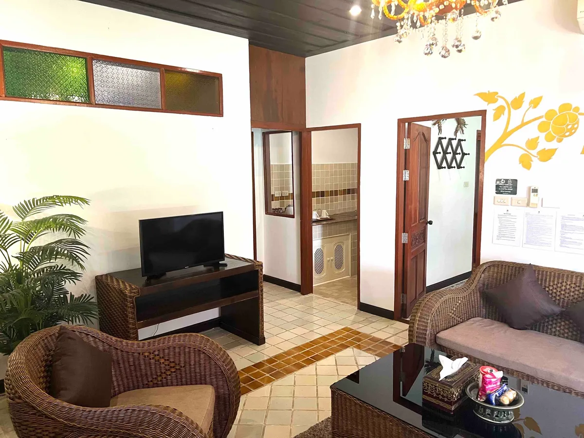 Private attached living room
